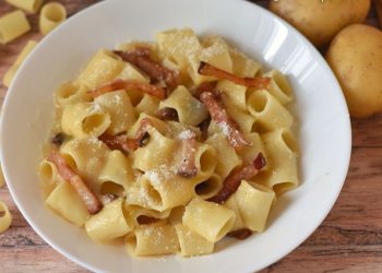 Creamy Pasta with Potato Cream and Guanciale