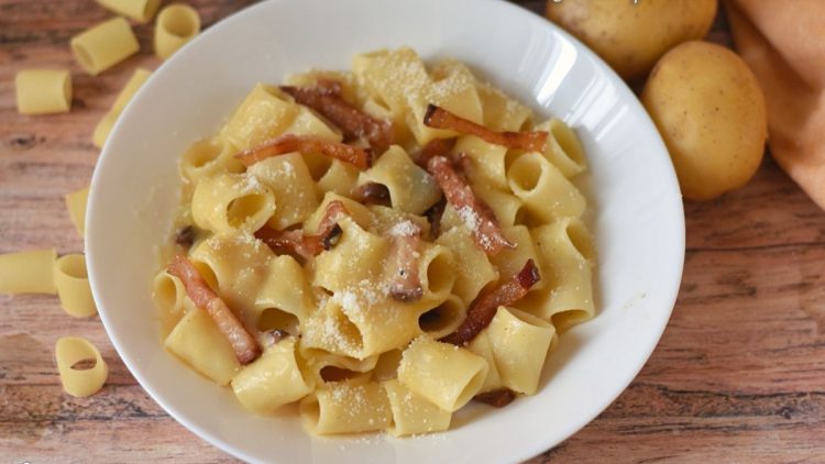 Creamy Pasta with Potato Cream and Guanciale