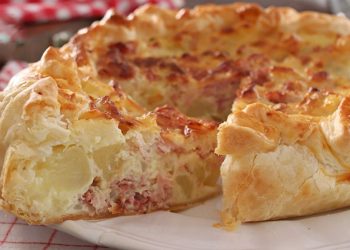 Potato Ham cheese Tart