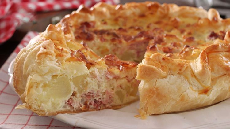 Potato Ham cheese Tart