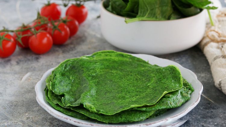 Spinach crepes