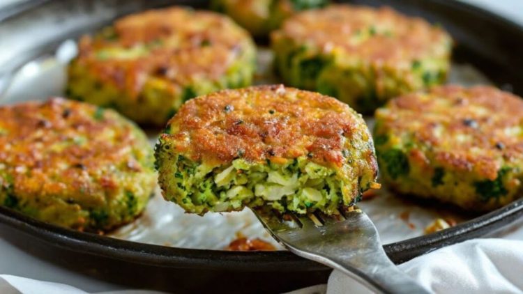 Broccoli-Oatmeal Cutlets