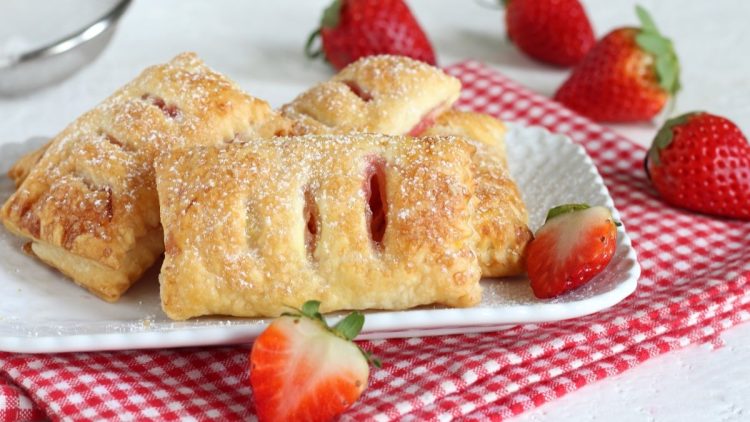 Strawberry Puff Pastry Pockets